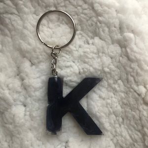 Letter K keychain